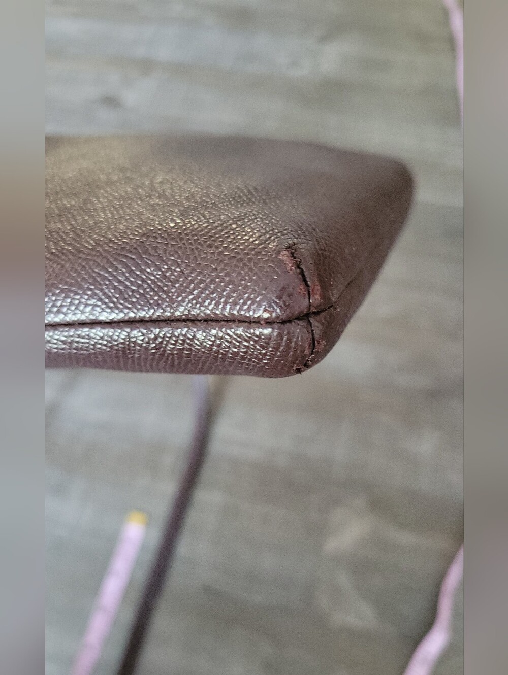 Coach Kitt Messenger Crossbody in oxblood brown crossgrain leather. - Picture 13 of 16